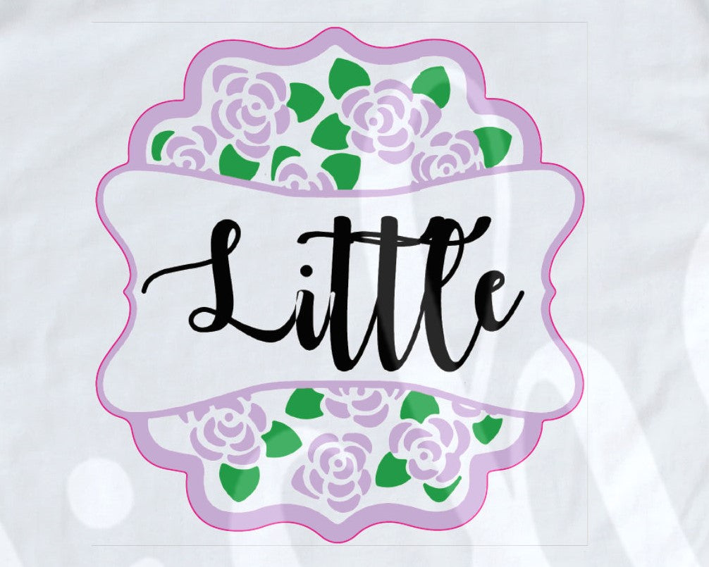 *Little Purple Floral Decal