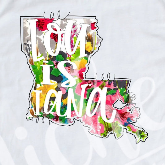 * Louisiana Floral Decal