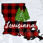 * Louisiana Buffalo Plaid Decal