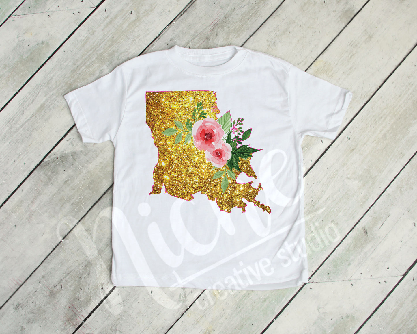 *Louisiana Glitter Decal