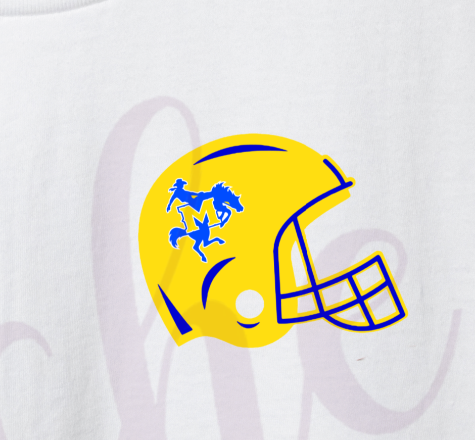 * McNEESE Football Helmet Decal Niche Creative Studio