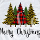 * Merry Christmas 5 Tree Collage Decal