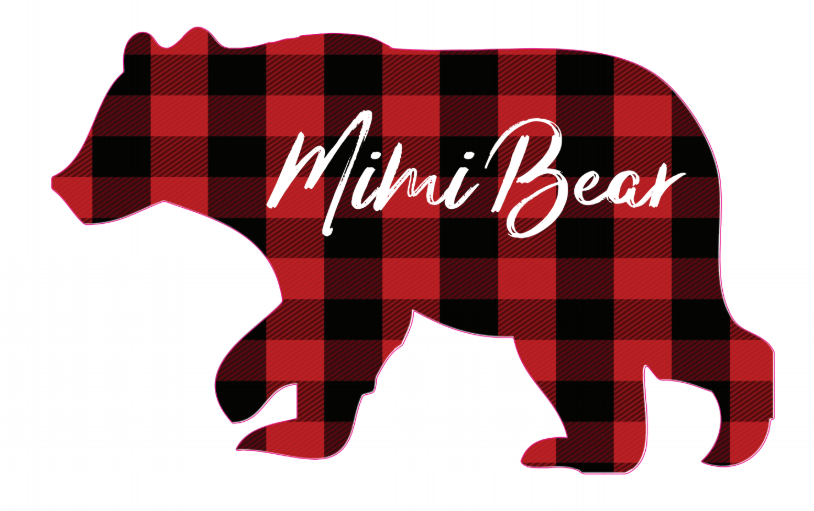 *Mimi Bear Plaid Decal