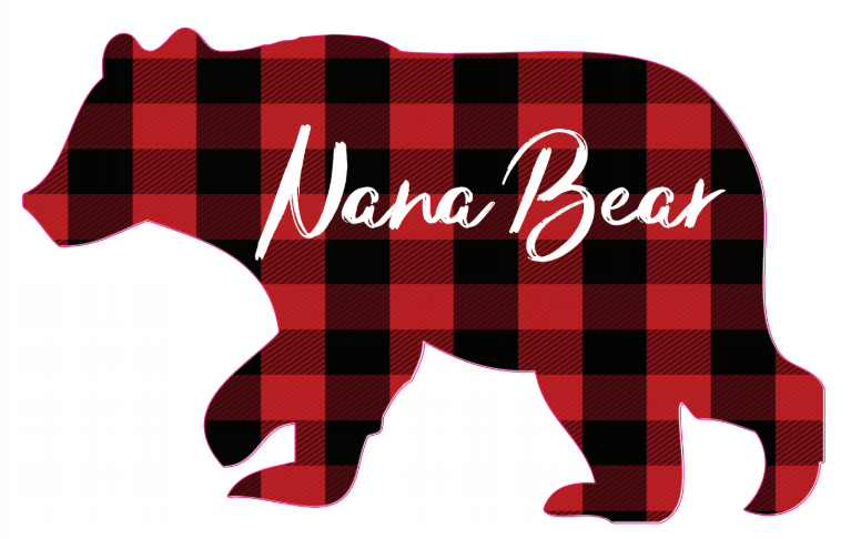 *Nana Bear Plaid Decal