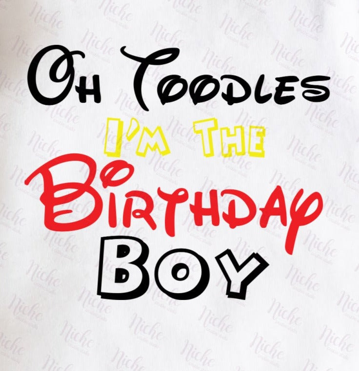 *Oh Toodles Mickey Birthday Boy Decal