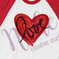 * Painted Heart Love Decal