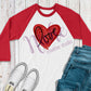 * Painted Heart Love Decal