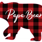 *Papa Bear Plaid Decal
