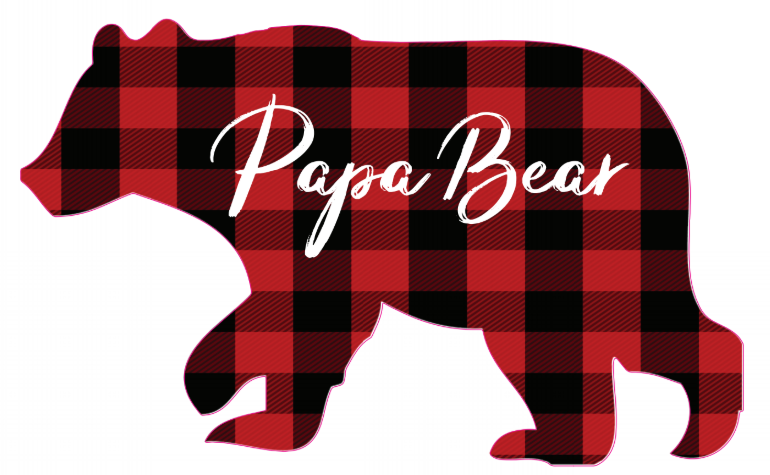 *Papa Bear Plaid Decal