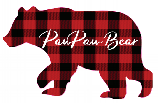 *Pawpaw Bear Plaid Decal
