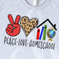 * Peace Love Homeschool Screen Decal
