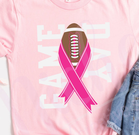 * Pink Ribbon Game Day Decal