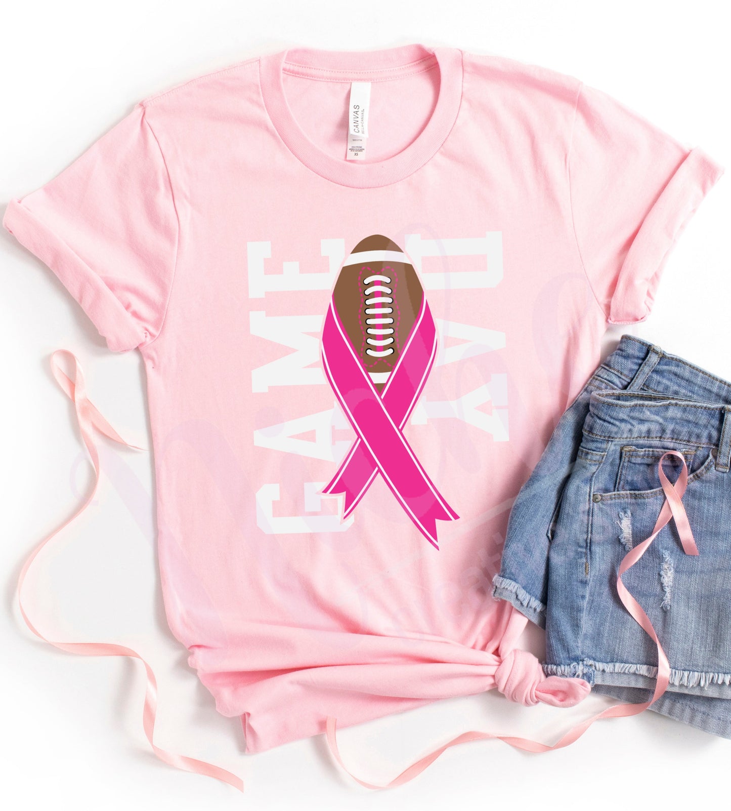 * Pink Ribbon Game Day Decal