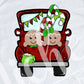 * Red Gingerbread Truck Decal