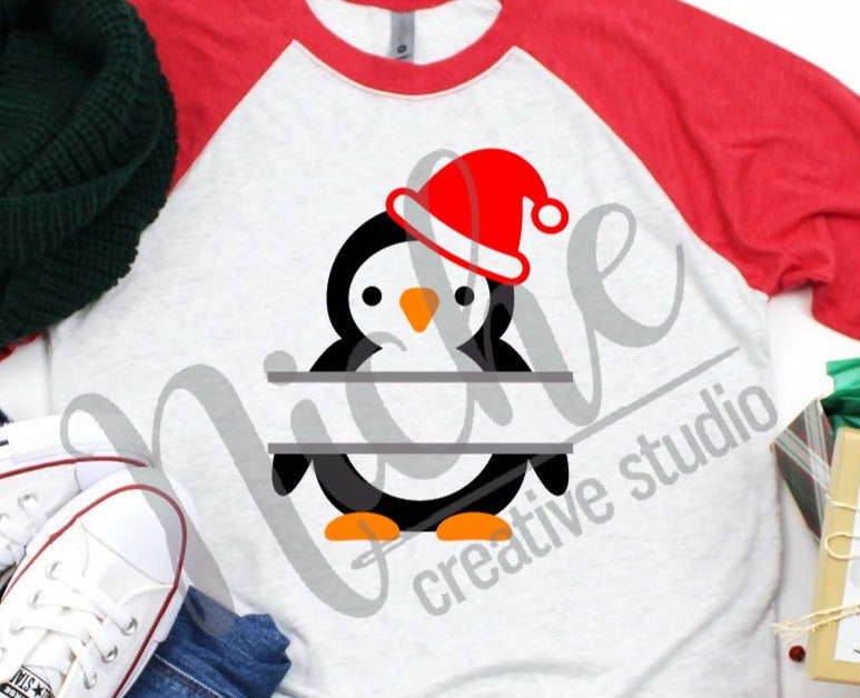 * Santa Penguin Decal