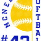 *Softball Vertical Decal