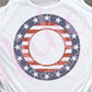 * Stars and Stripes Circle Decal