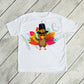 * Thanksgiving Turkey Pilgrim with Tailfeathers  Decal