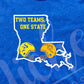 * Two Teams, One State Decal