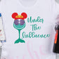 * Ariel Drinking Wine Decal