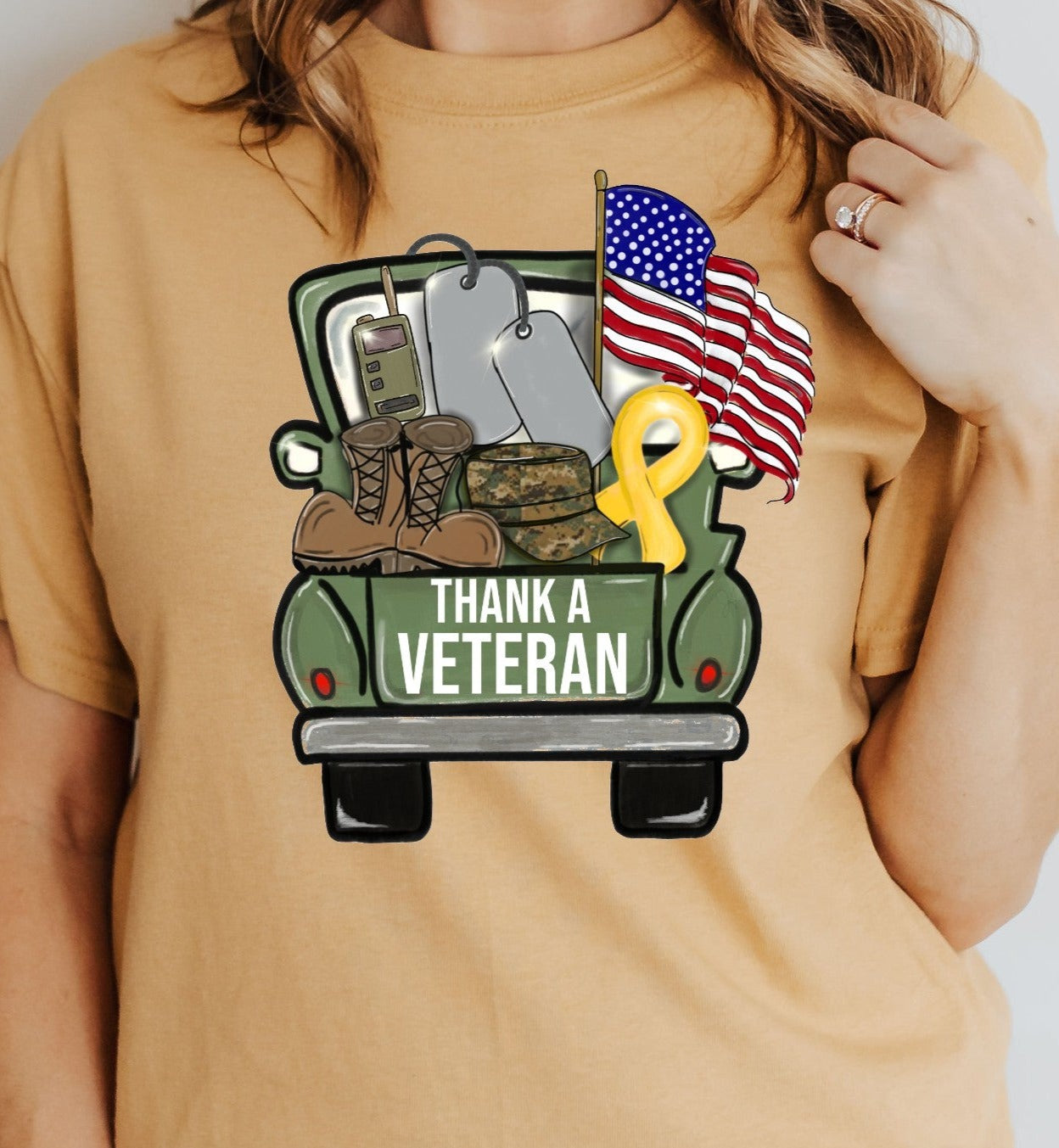 * Army Truck Thank a Veteran decal