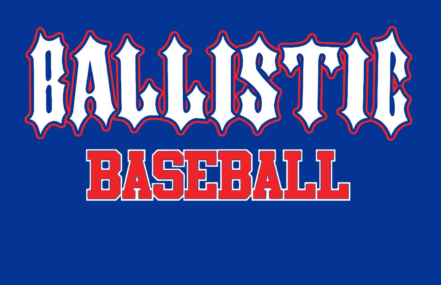* Ballistic Baseball Old Script Logo Decal