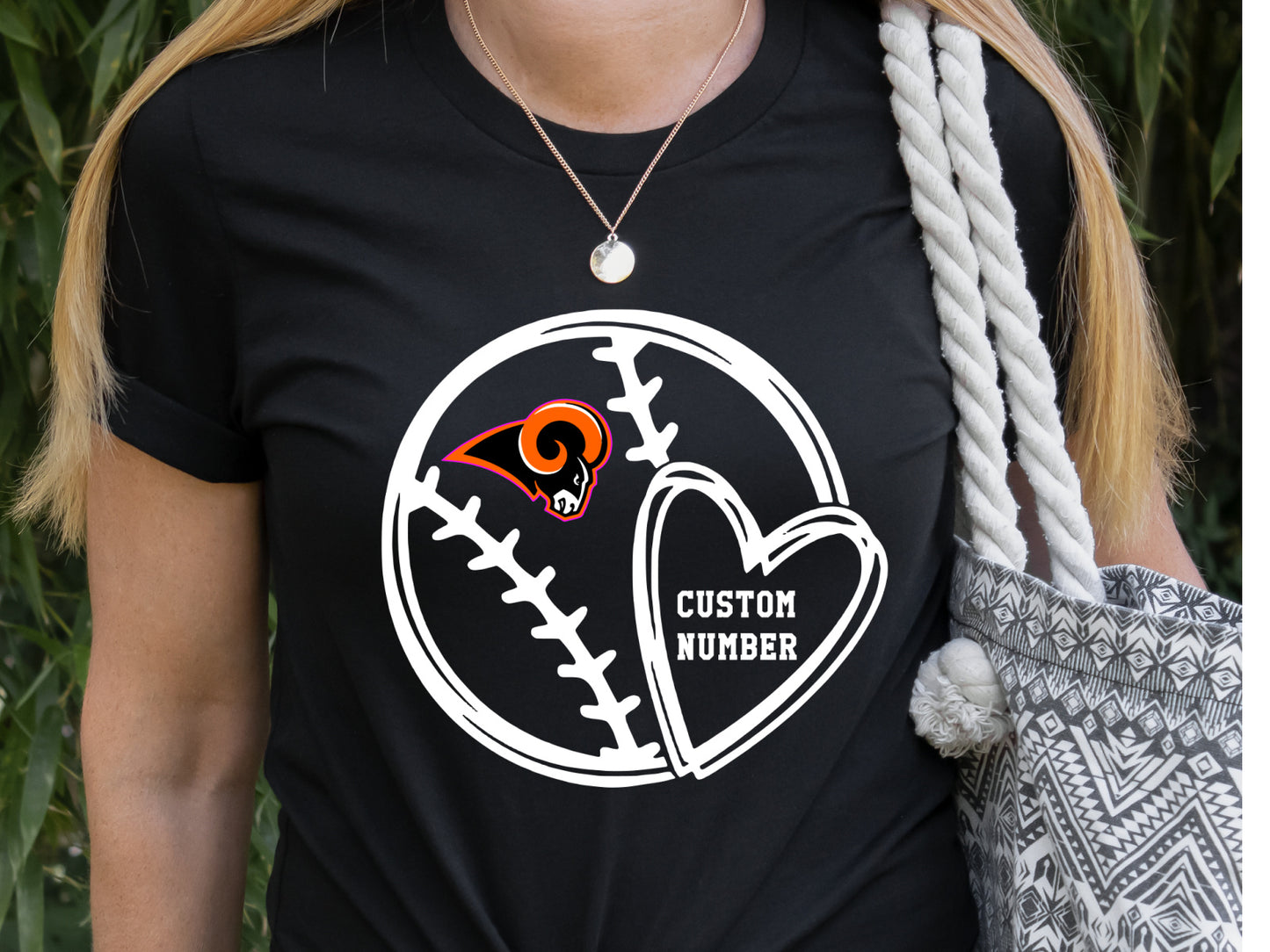 * Baseball Heart Custom Decal - Any Team