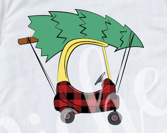 * Christmas Tree Cozy Coupe Decal