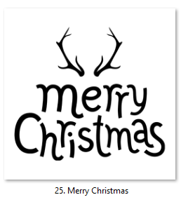 * Christmas Theme Decals #19-30