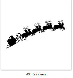* Christmas Theme Decals #49-60