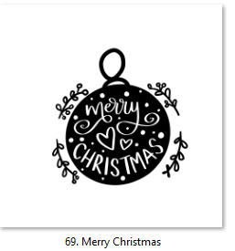 * Christmas Theme Decals #61-78