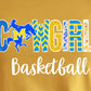 * Cowgirls Basketball Glitter lettering Decal