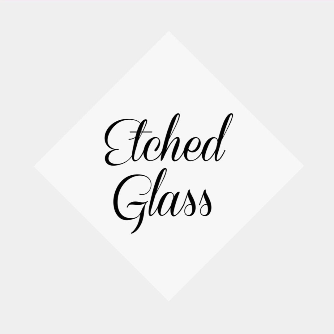 Etched Glass Adhesive Vinyl 12"x12" Sheets