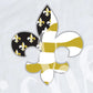 *Fleur Black and Gold Decal