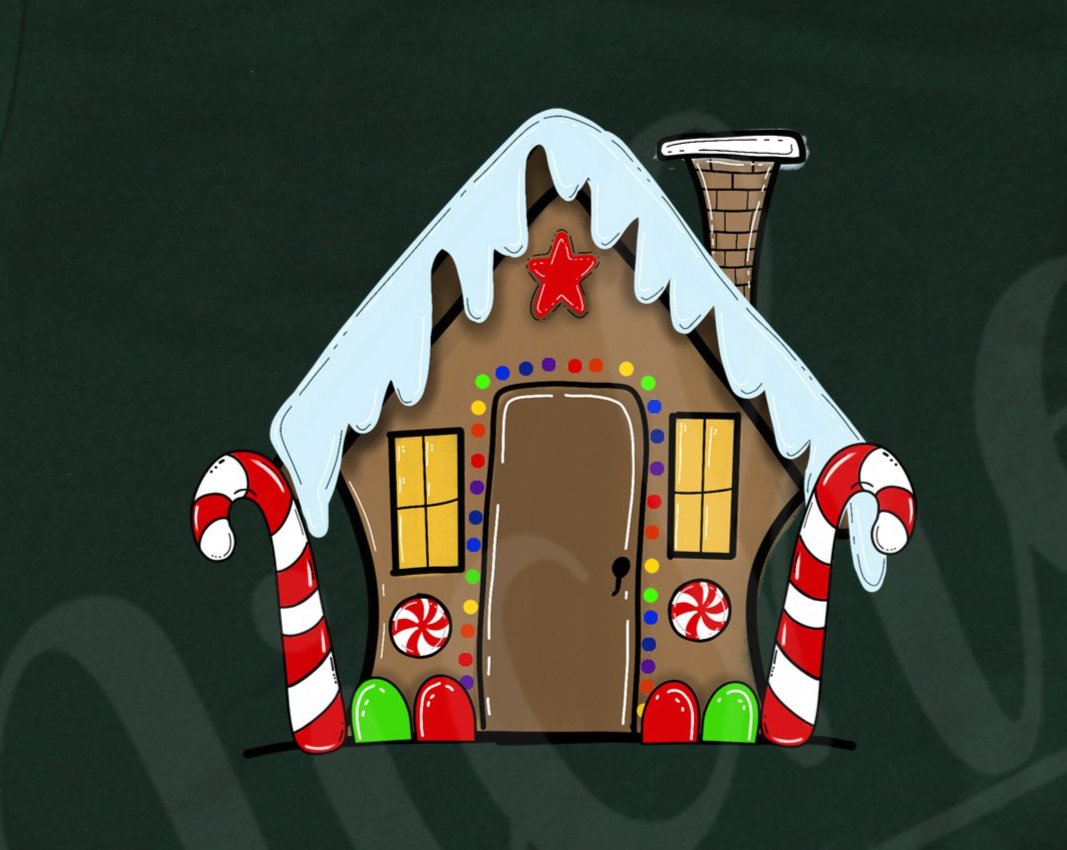 *$ Gingerbread House Decal