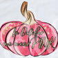*Glitter Pink October Decal