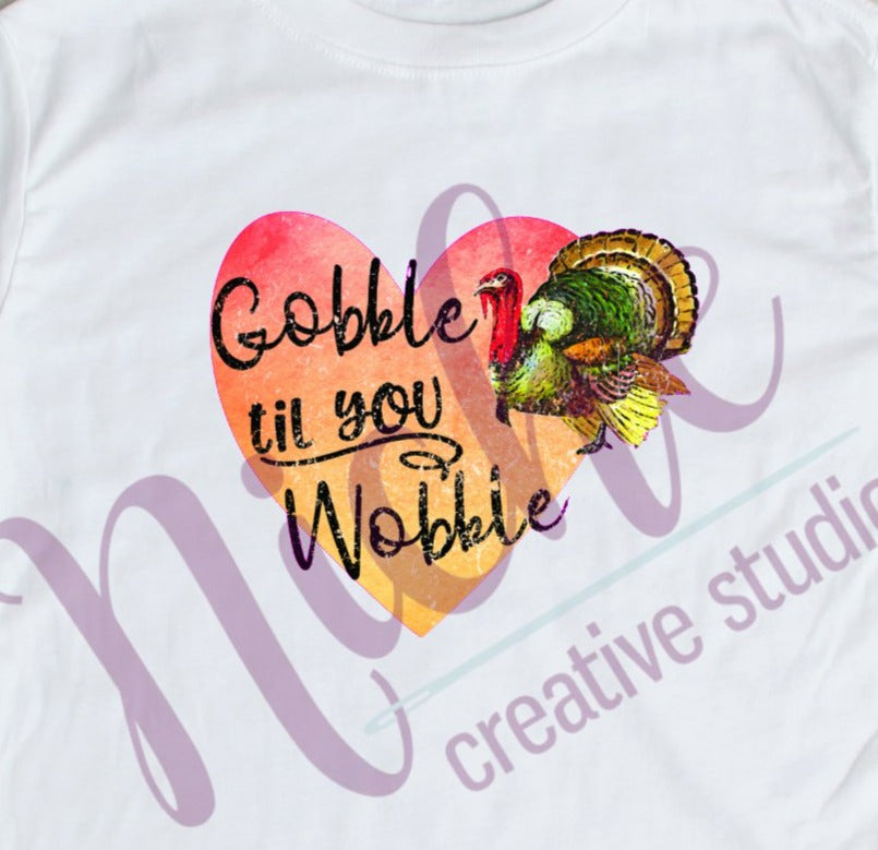 * Gobble till you Wobble Decal