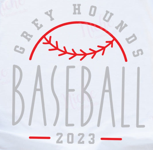 *2023 Baseball GreyHound Decal