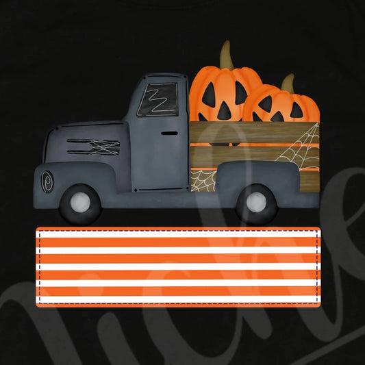 *Halloween Truck with Name Block Decal