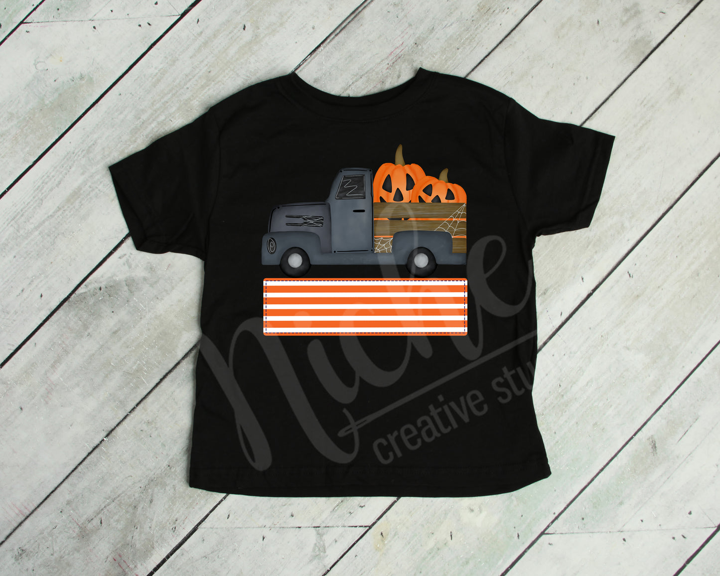 *Halloween Truck with Name Block Decal