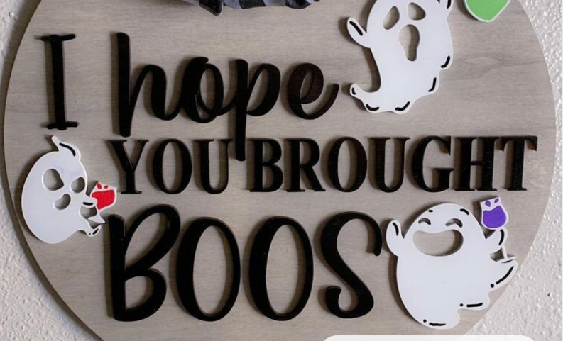Laser-Cut Crafts Sign
