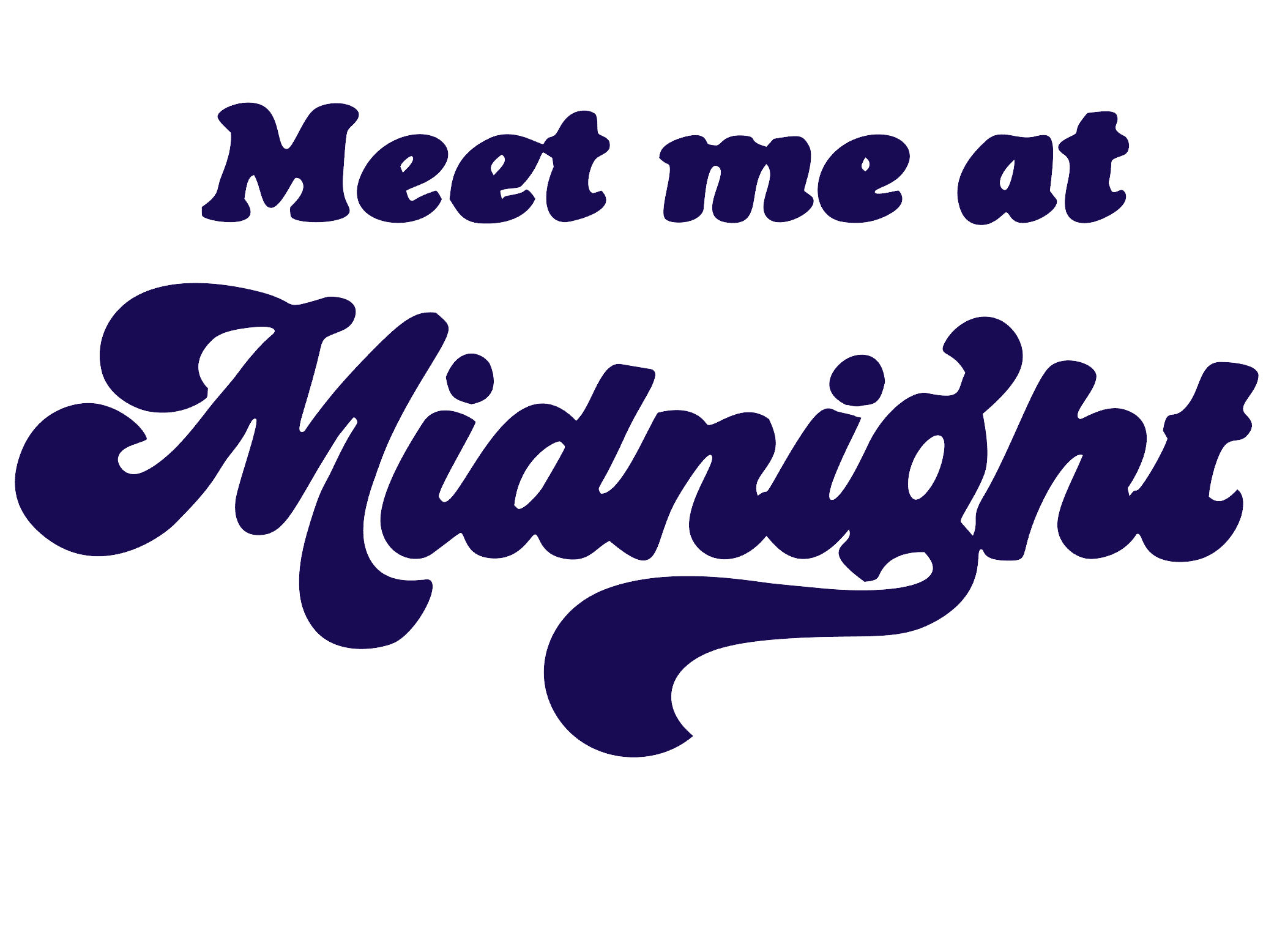 * Meet me at Midnight Retro Decal – Niche Creative Studio