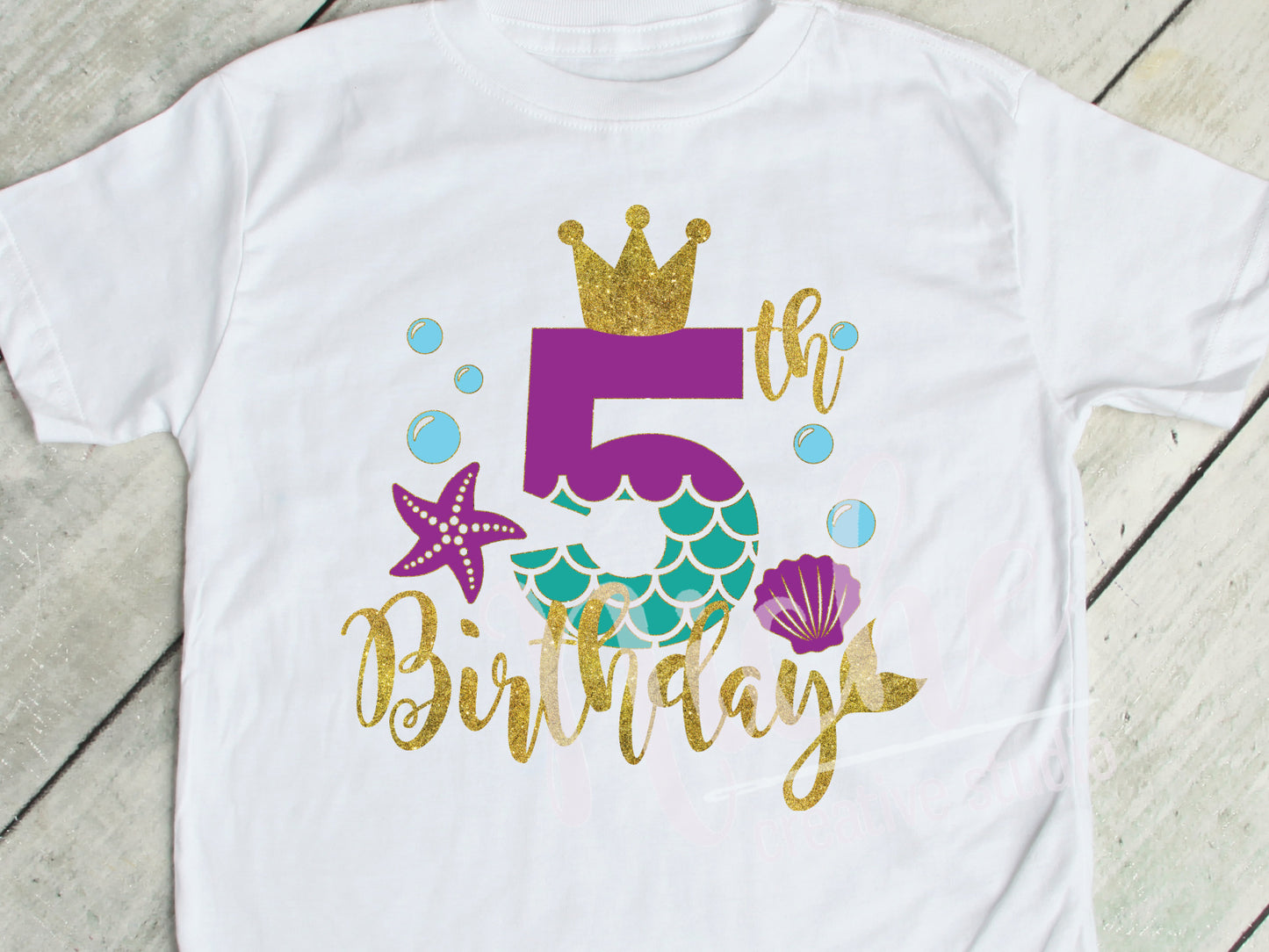 * Mermaid Birthday  Number Decals