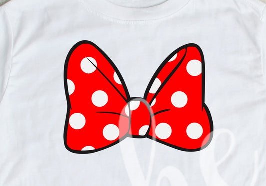 * Girl Mouse Bow Decal