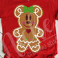 * Mouse ear Gingerbread Girl Decal