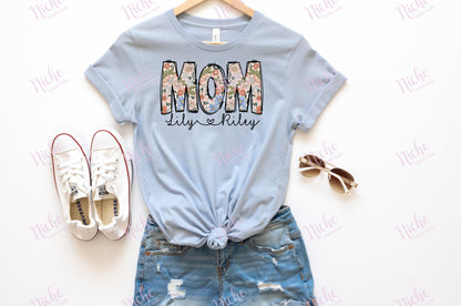 MOM with Kid's Names Personalized Decal