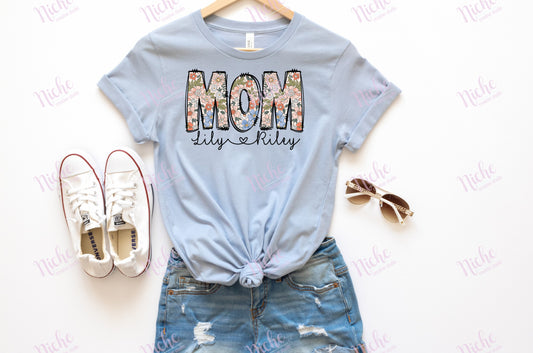 MOM with Kid's Names Personalized Decal