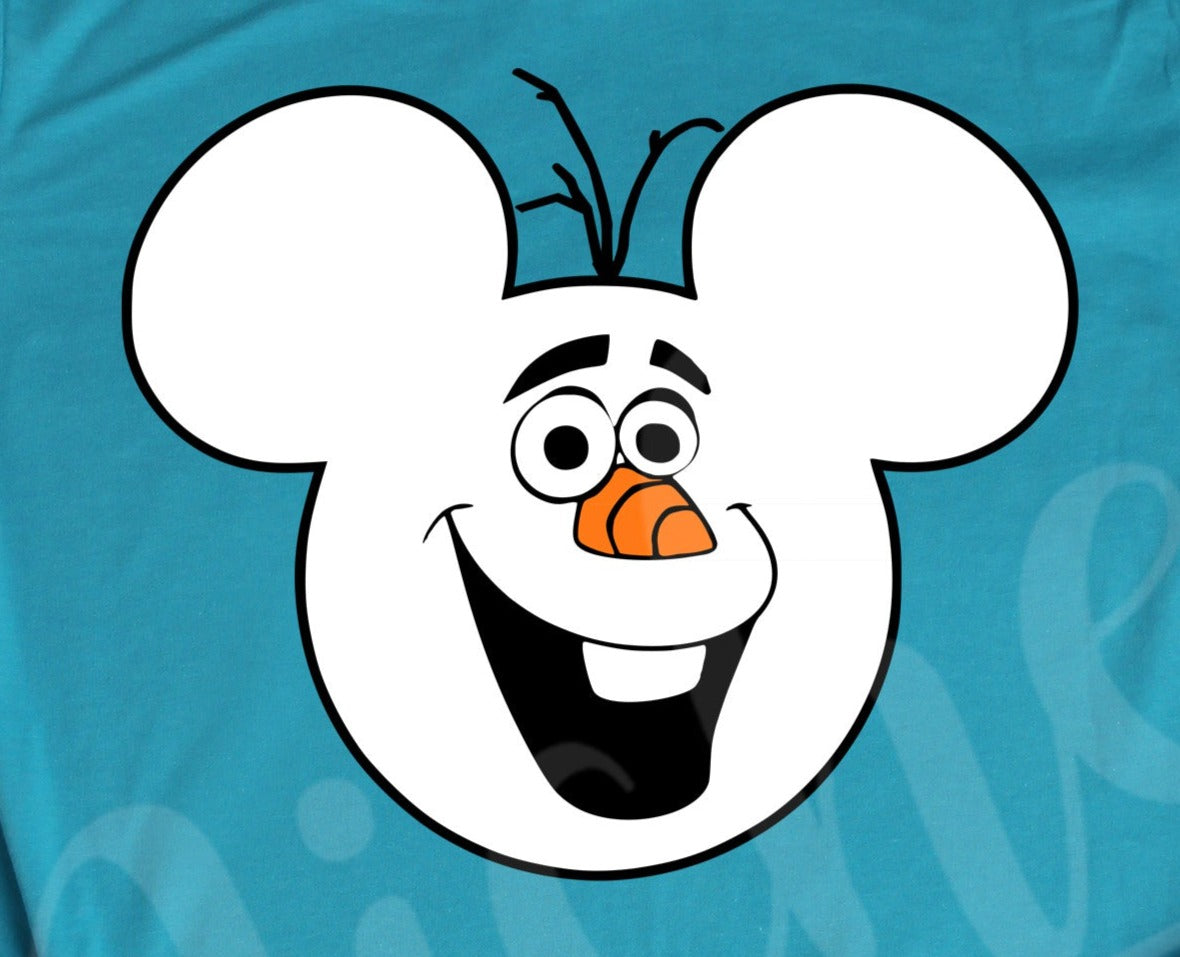 * Snowman Mouse Ears Decal