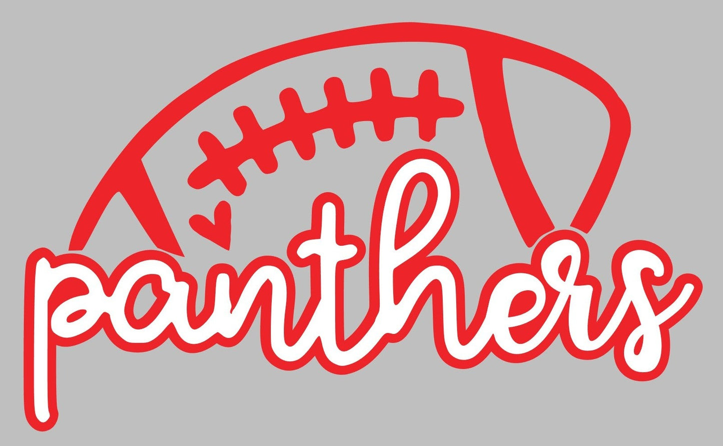 * Panthers Football Script Decal