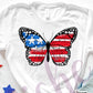 * Patriotic Butterfuy Decal